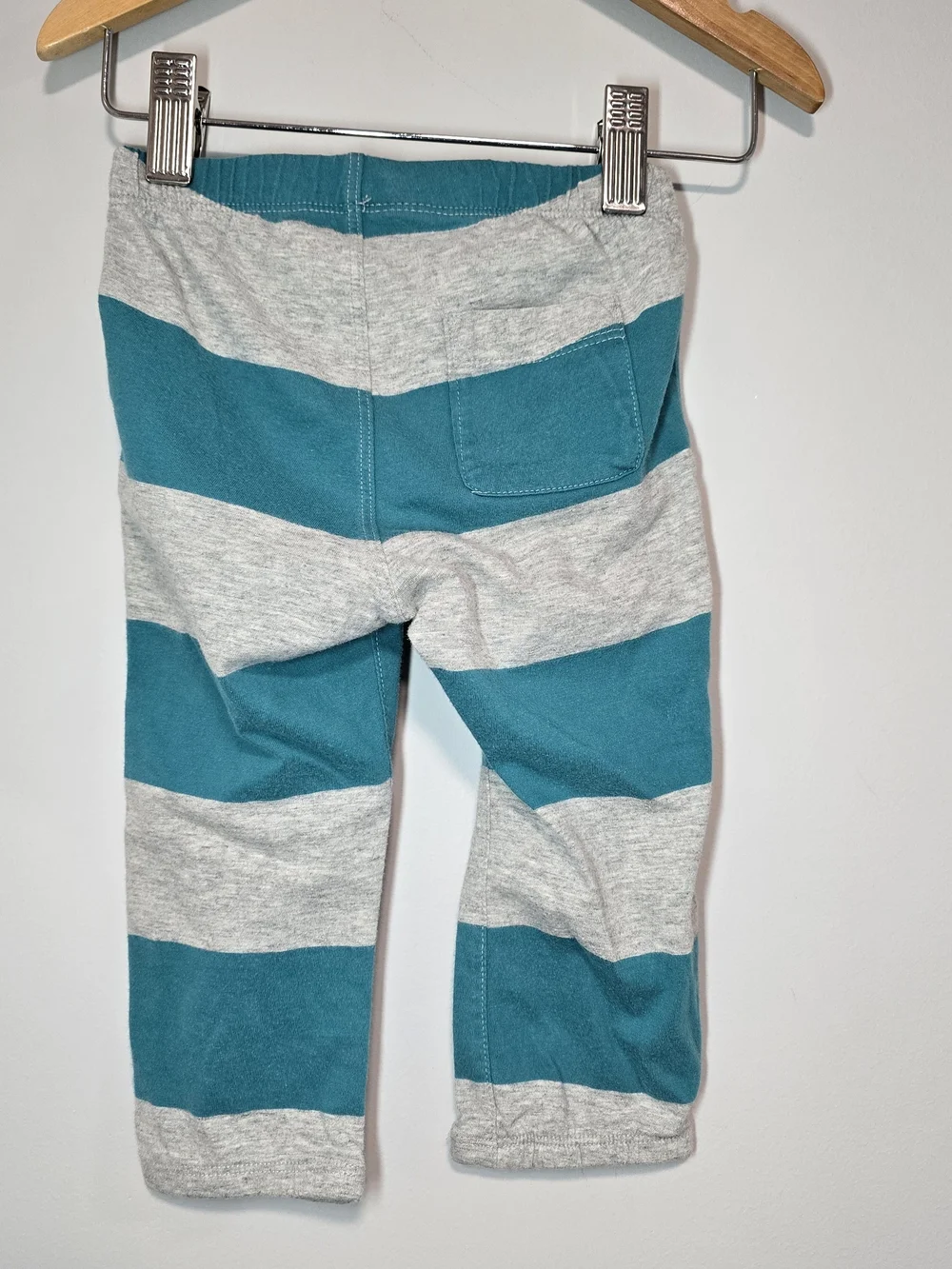 Baby Gap Teal and Gray Striped Kids Sweatpants